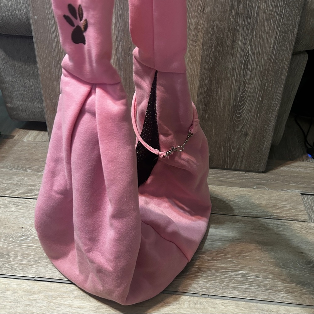 Pink Pet Sling Carrier | Small Dog or Cat | Travel Tote | Soft & Secure